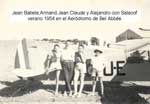 Alejandro Alonso et ses amis sur l'aérodrome de Sidi-bel-Abbès