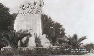 Monument aux morts de Sidi-bel-Abbès, face Est, éditions la cigogne n°512