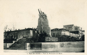 Monument aux morts de Sidi-bel-Abbès, face ouest, éditions photo Albert n°11