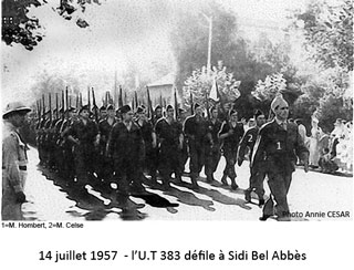Défilé des Unités territoriales, le14 juillet 1957