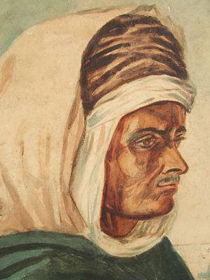 Portrait orientaliste anonyme