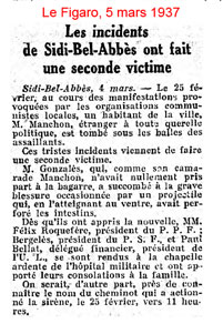 Extrait du Figaro de mars 1937