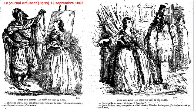 Dessins  humoristiques de l'année 1863