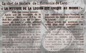 Article de journal, date indéterminée