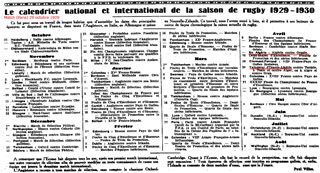 saison de rugby 1929-1930