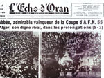 10 avril 1955, finale de la coupe d'AFN